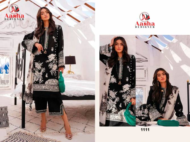 Aasha 1111 Cotton Dupatta Pakistani Suits Wholesale Price In Surat
